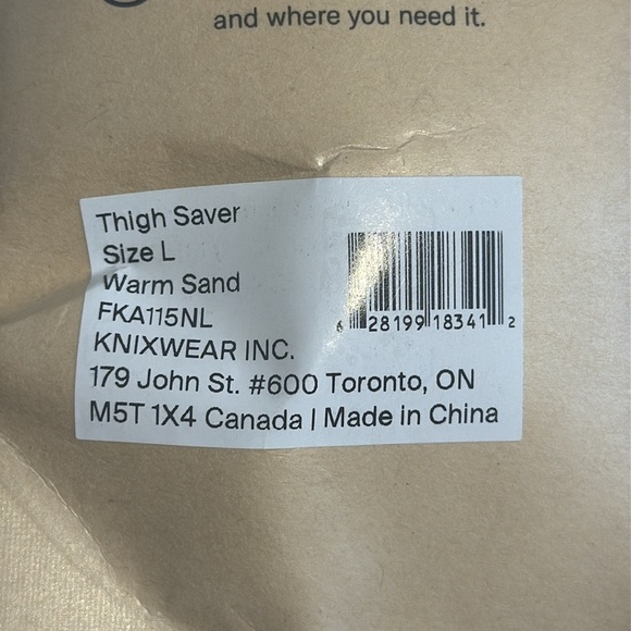 Knix Tightsaver Short in Tan Size Large NWT - Picture 4 of 4